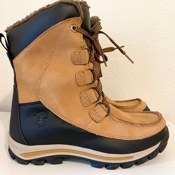Timberland Chillberg Waterproof Mid Insulated Boots - Youths Size 4 Snow Winter - Picture 1 of 12